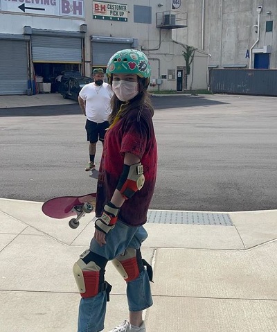 Alexa Swinton loves to do skating