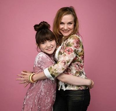 Alexa Swinton with her manager