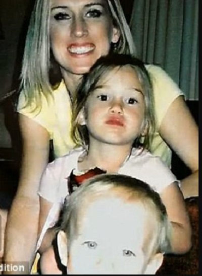 Amber Frey with her kids Justin Markovich and Ayiana Frey