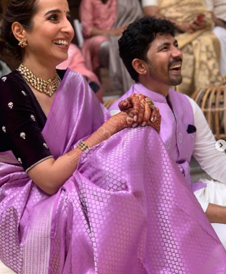 Amrutha Srinivasan and her spouse