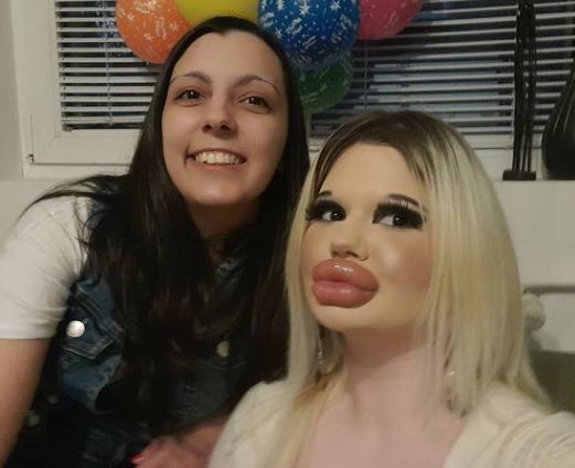 Andrea Ivanova with her best friend