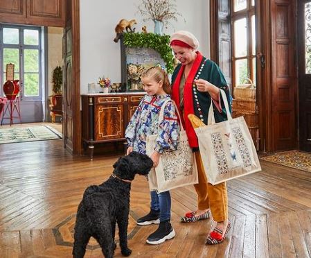 Angel Strawbridge has a pet dog