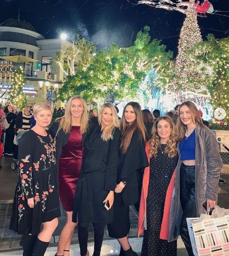 Angel with her friends