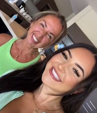 Anna Paul with her mother