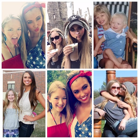 Antje Utgaard with her sister