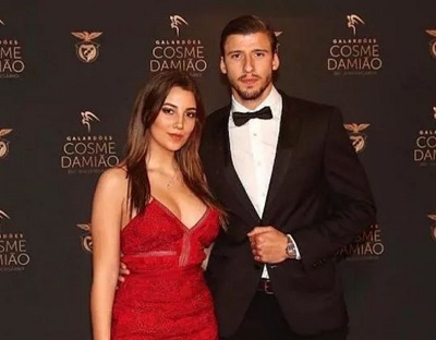 April Ivy with her ex-boyfriend Ruben Dias