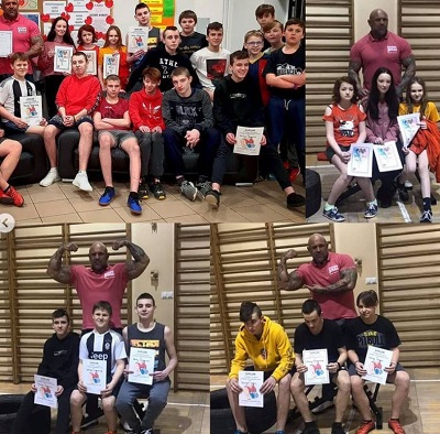 Artur Walczak went to a mini strong competition at the School and Education Center in Gniezno