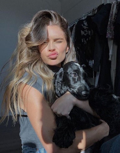 Ashley Brooke with her pet