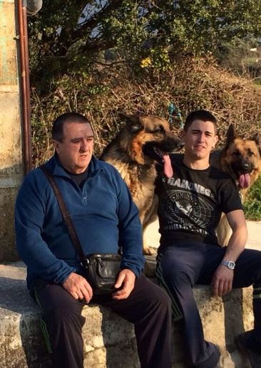 Azcona and his dad