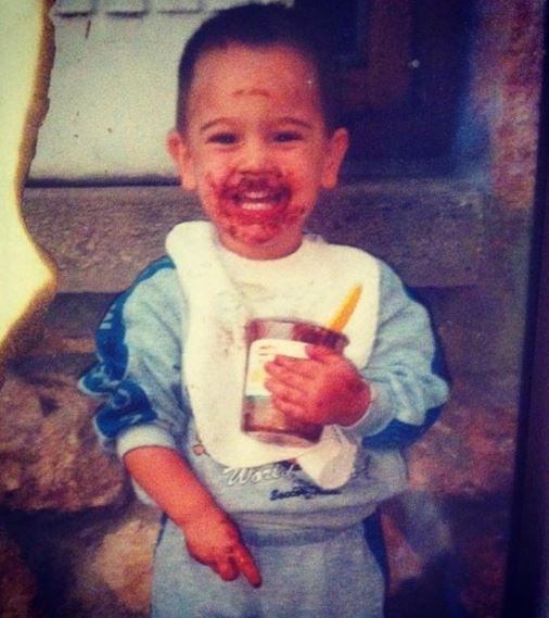 Azcona's childhood photo