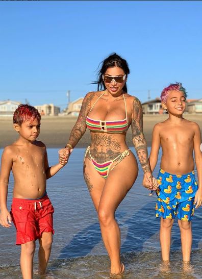 Brittanya with her kids Cash King and Leagend King