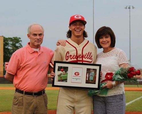 Bruce Stephenson with his father and mother