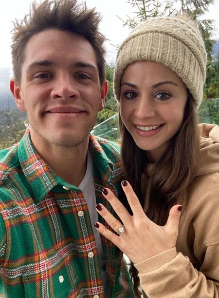 Casey Cott with his wife