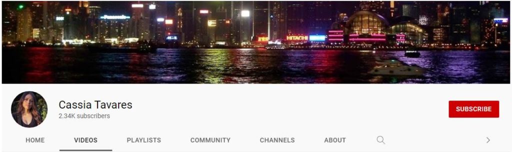 Cassia Tavares Youtube channel