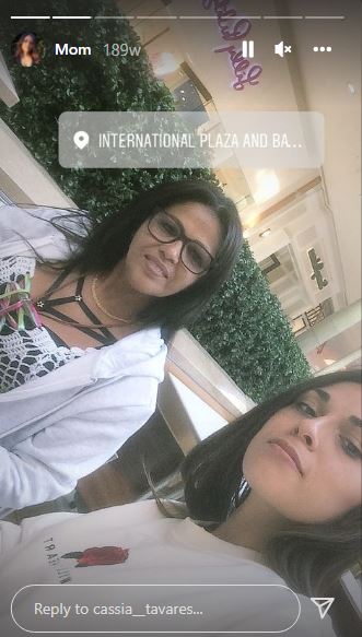 Cassia with her mother