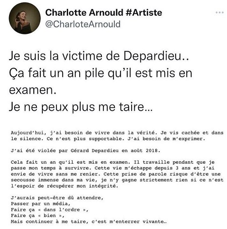 Charlotte Arnould Rape controversy