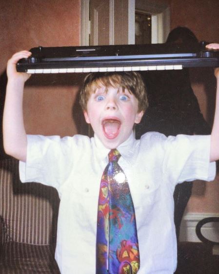 Childhood photo of Alfie Brown