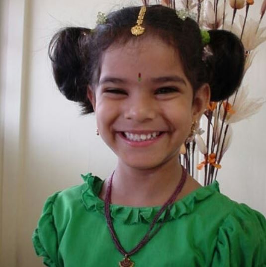 Childhood photo of Nandita