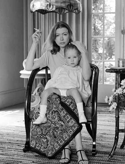 Childhood photo of Quintana Roo Dunne with her mother Joan Didion