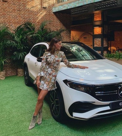 Clara Alvarado owns Mercedes EQ