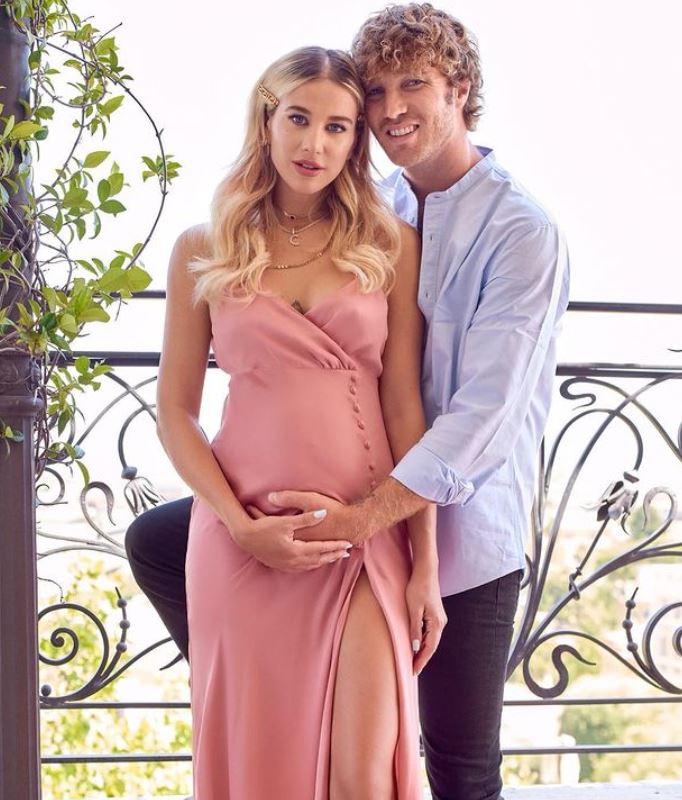 Clizia Incorvaia with her boyfriend