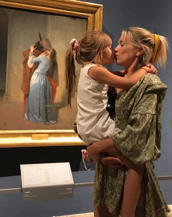 Clizia Incorvaia with her daughter