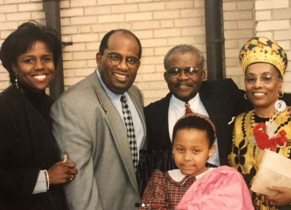 Courtney's old photo with her family