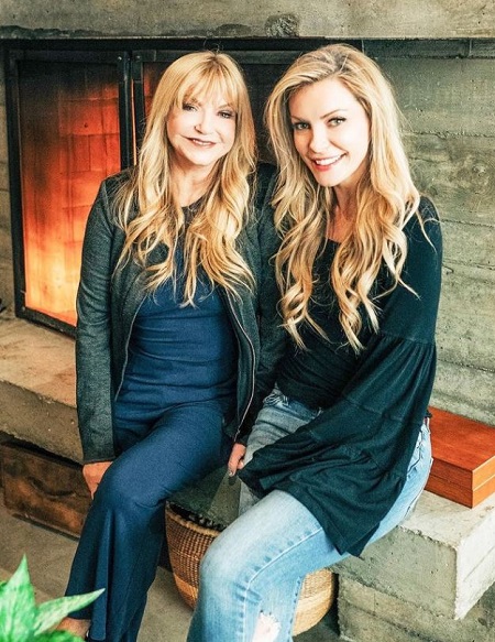 Crystal Hefner with her mother