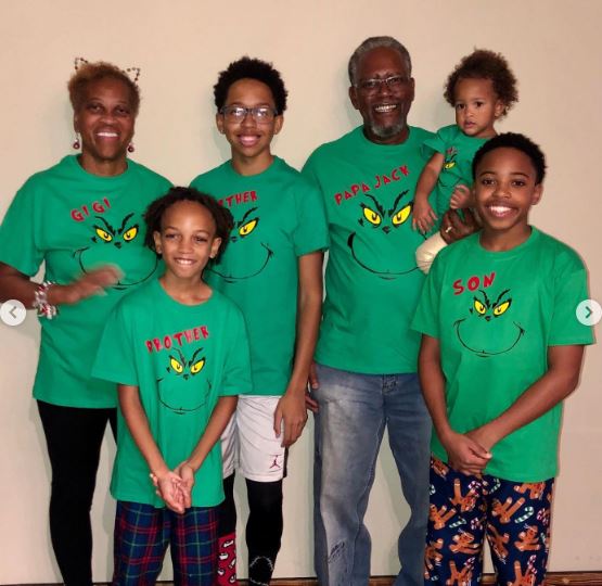 Dallas Young with his family