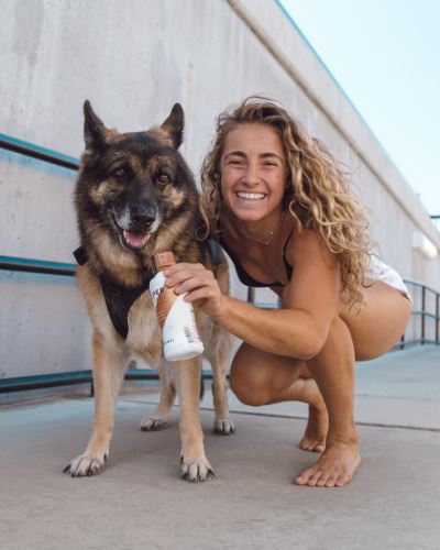 Demi Bagby has a dog