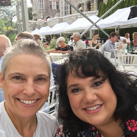 Denise Tompkins with her wife