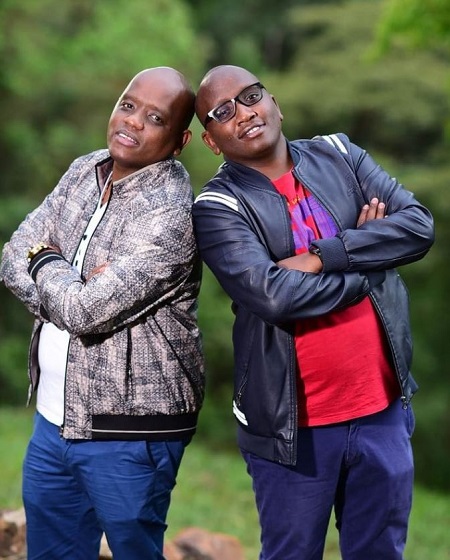 Dennis Itumbi with his brother David Itumbi