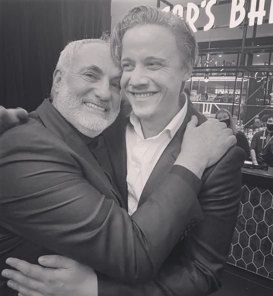 Eidenbenz with director Kim Bodnia