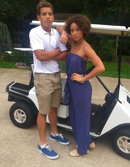 Elle with her brother Jackson Smith