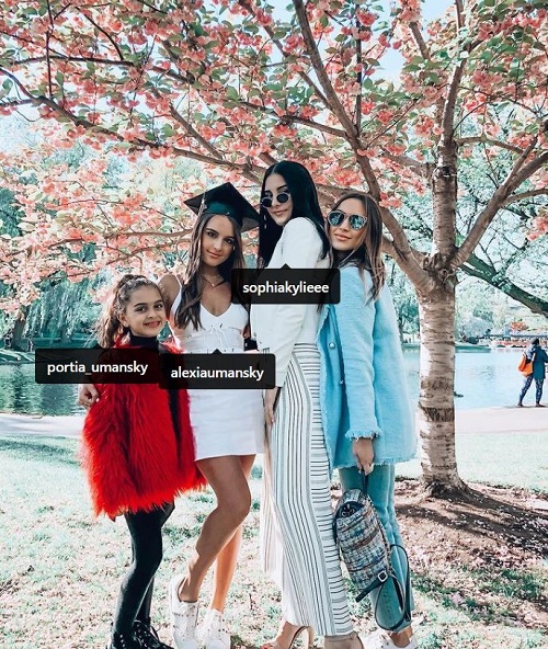 Farrah Aldjufrie has three sisters Alexia Umansky, Sophia Umansky, and Portia Umansky