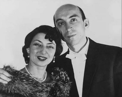 Fay Zadeh with her husband Lotfi Zadeh