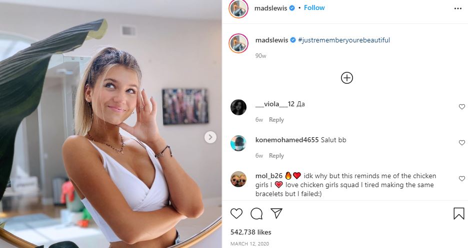 First IG post of Mads Lewis