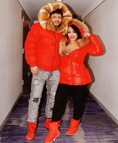 Flow La Movie with his wife Debbie Von Marie Jimenez Garcia