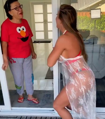 Francia James with her mom