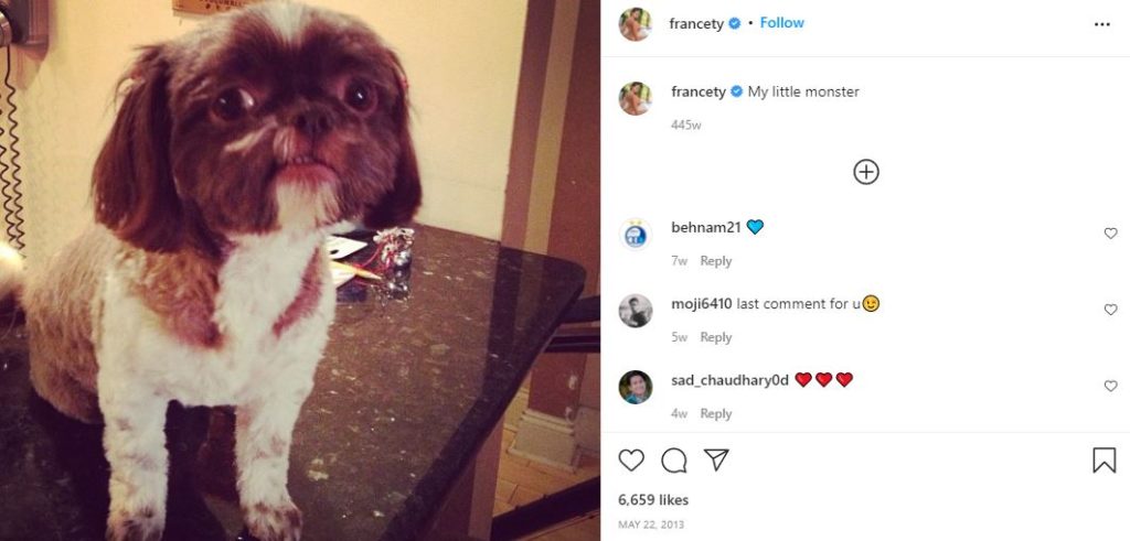 Francia's first IG post