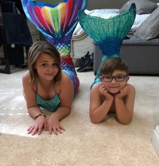 Gemma Brooke Allen with her brother