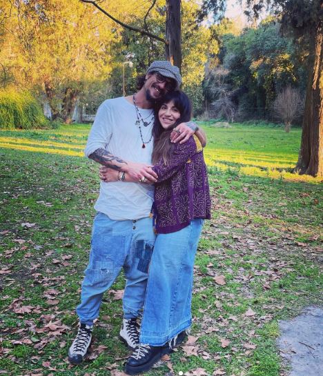 Giannina Maradona with her boyfriend Dani Stone