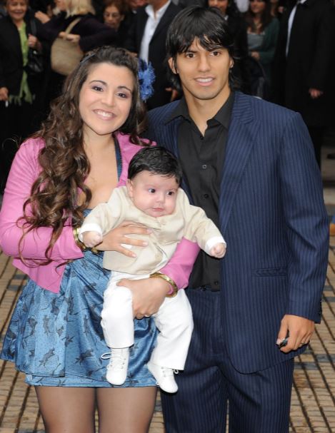 Giannina with her ex-husband Sergio Agüero