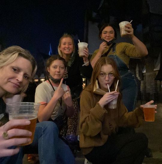 Gracie with her friends
