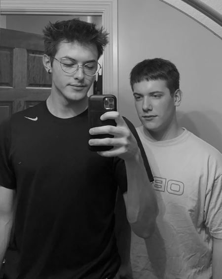 Griffin Johnson and his brother