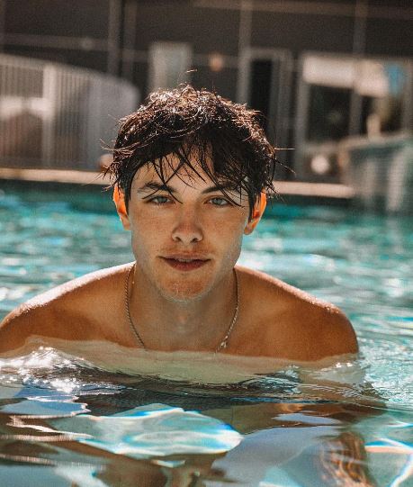 Griffin Johnson likes swimming