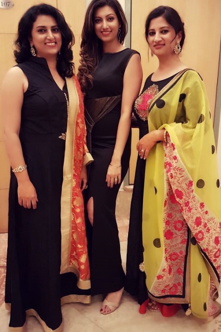 Hamsa Nandini with her cousin sisters