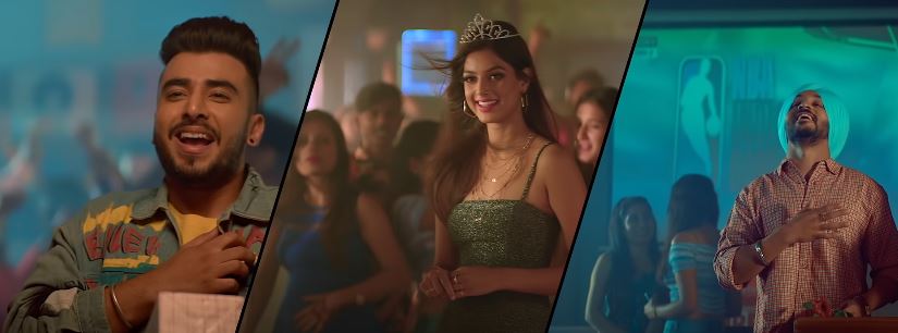 Harnaaz Sandhu appeared in the music video The Landers Tarhthalli
