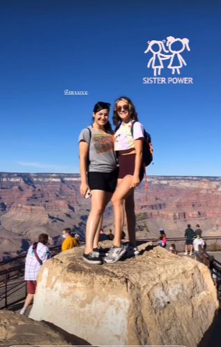 Heidi Aragon with her sister