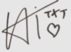 Huening Kai signature